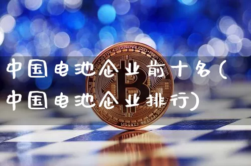 中国电池企业前十名(中国电池企业排行)_https://www.lclxwz.com_上期所_第1张