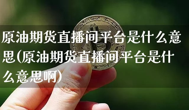 原油期货直播间平台是什么意思(原油期货直播间平台是什么意思啊)_https://www.lclxwz.com_中金所_第1张