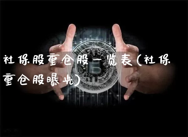 社保股重仓股一览表(社保重仓股曝光)_https://www.lclxwz.com_郑商所_第1张