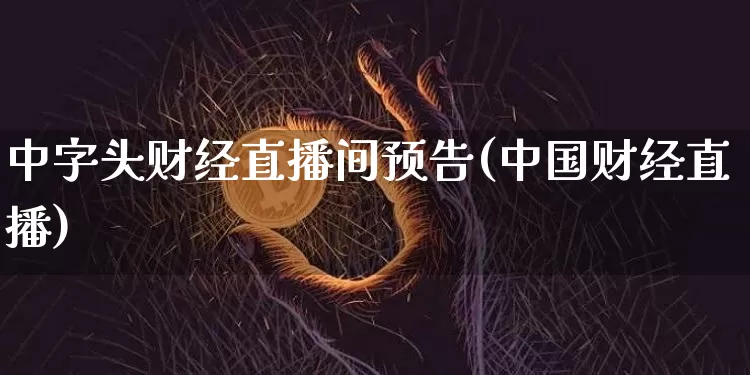 中字头财经直播间预告(中国财经直播)_https://www.lclxwz.com_大商所_第1张