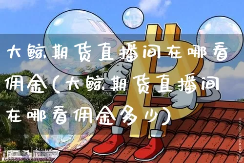 大鲸期货直播间在哪看佣金(大鲸期货直播间在哪看佣金多少)_https://www.lclxwz.com_上期所_第1张