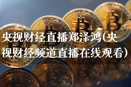 央视财经直播郑泽鸿(央视财经频道直播在线观看)_https://www.lclxwz.com_上期能源_第1张