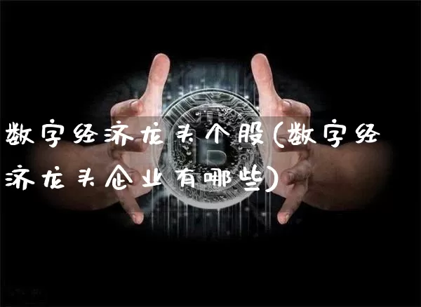 数字经济龙头个股(数字经济龙头企业有哪些)_https://www.lclxwz.com_郑商所_第1张