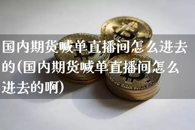 国内期货喊单直播间怎么进去的(国内期货喊单直播间怎么进去的啊)_https://www.lclxwz.com_大商所_第1张