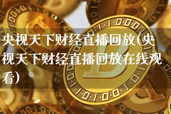 央视天下财经直播回放(央视天下财经直播回放在线观看)_https://www.lclxwz.com_上期所_第1张