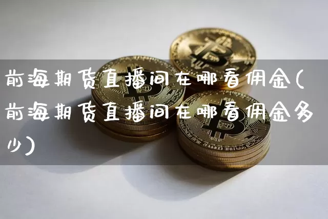 前海期货直播间在哪看佣金(前海期货直播间在哪看佣金多少)_https://www.lclxwz.com_郑商所_第1张